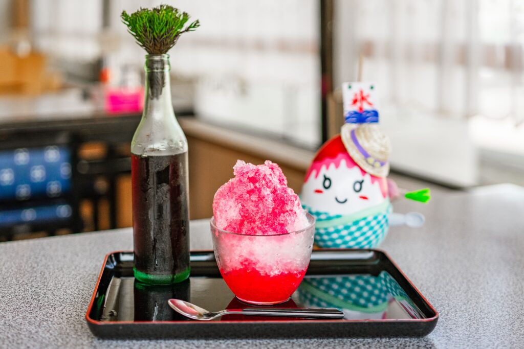 やまのべ名物「すだまり氷」