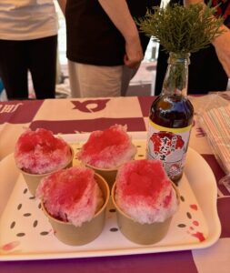 「すだまり氷」の無料振る舞いを行いました！